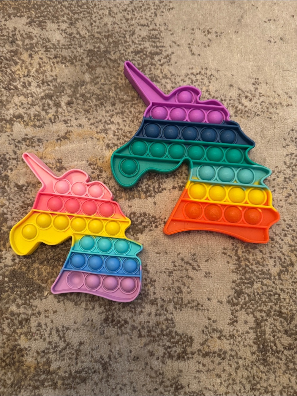 Rainbow Unicorn Pop-It Fidget Toy - Multicolor